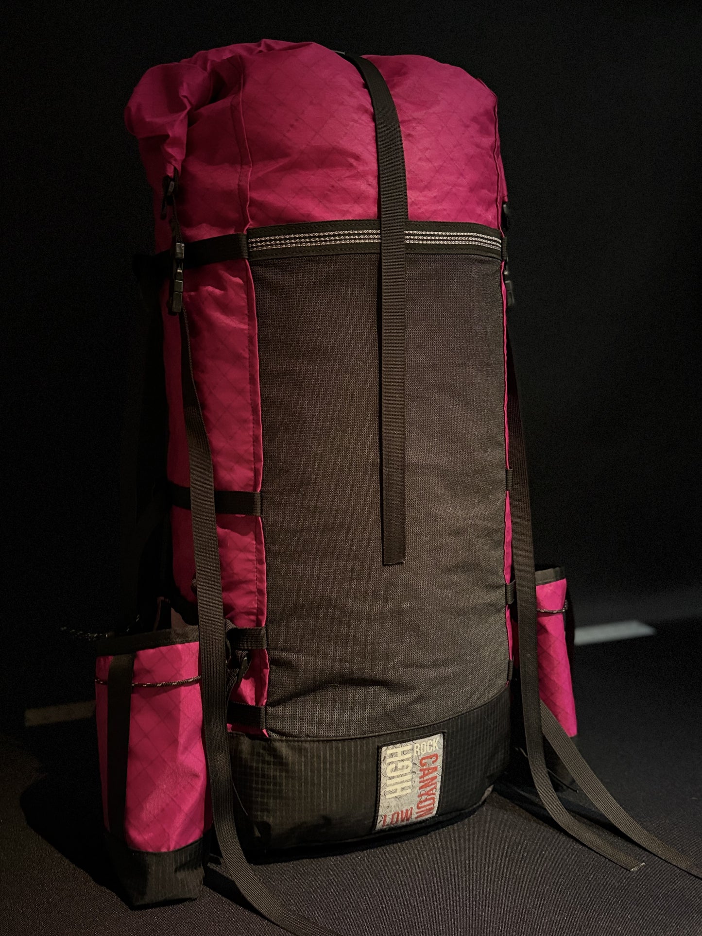 Custom Order 45 Liter Fuchsia Roll Top Bag