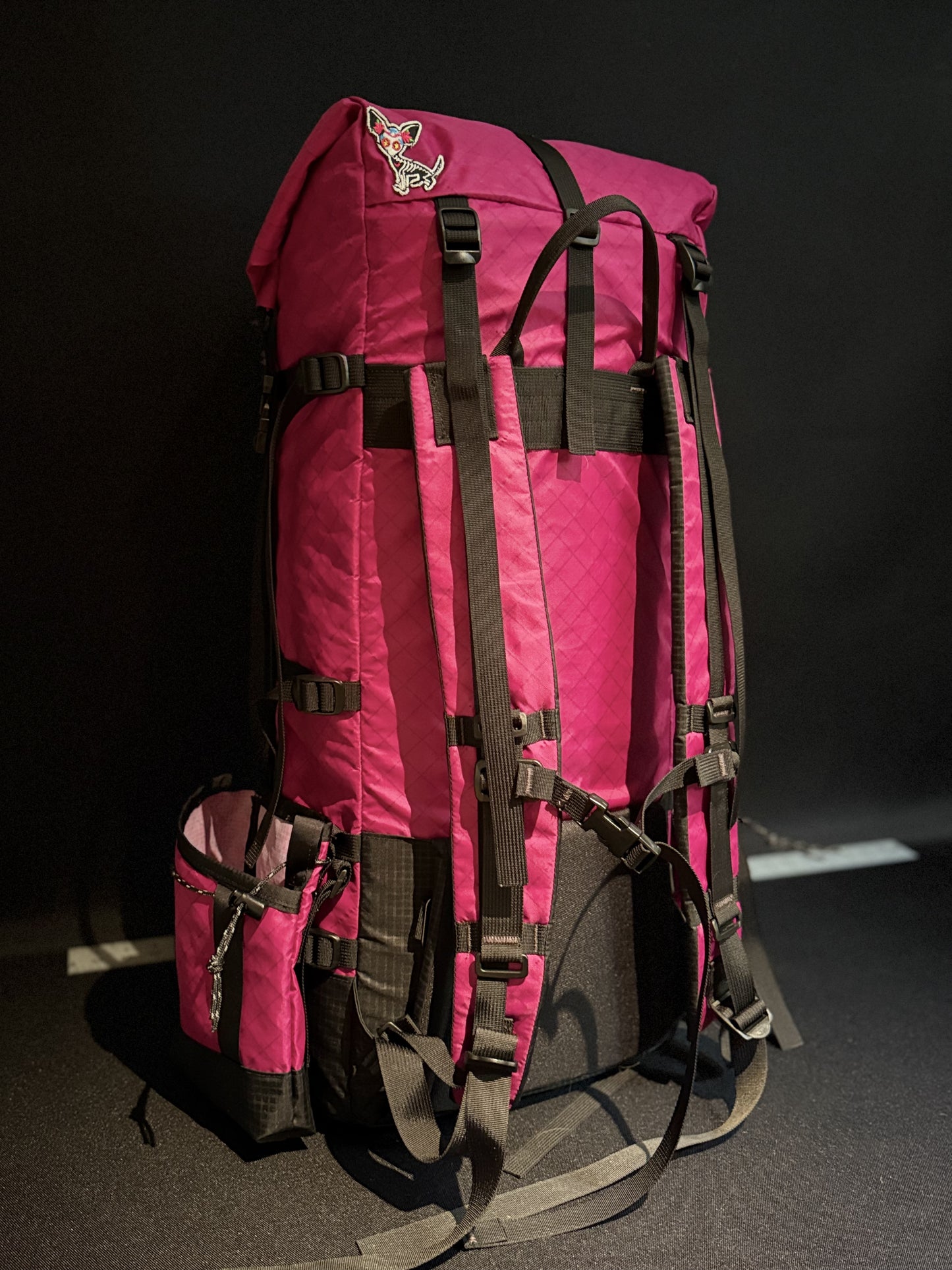 Custom Order 45 Liter Fuchsia Roll Top Bag