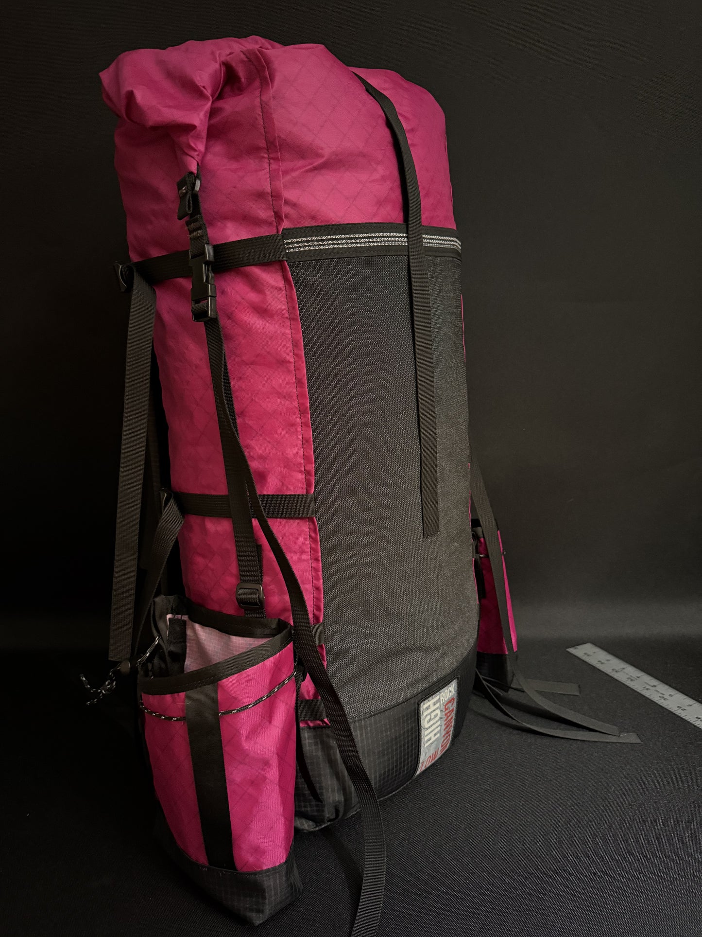 Custom Order 45 Liter Fuchsia Roll Top Bag