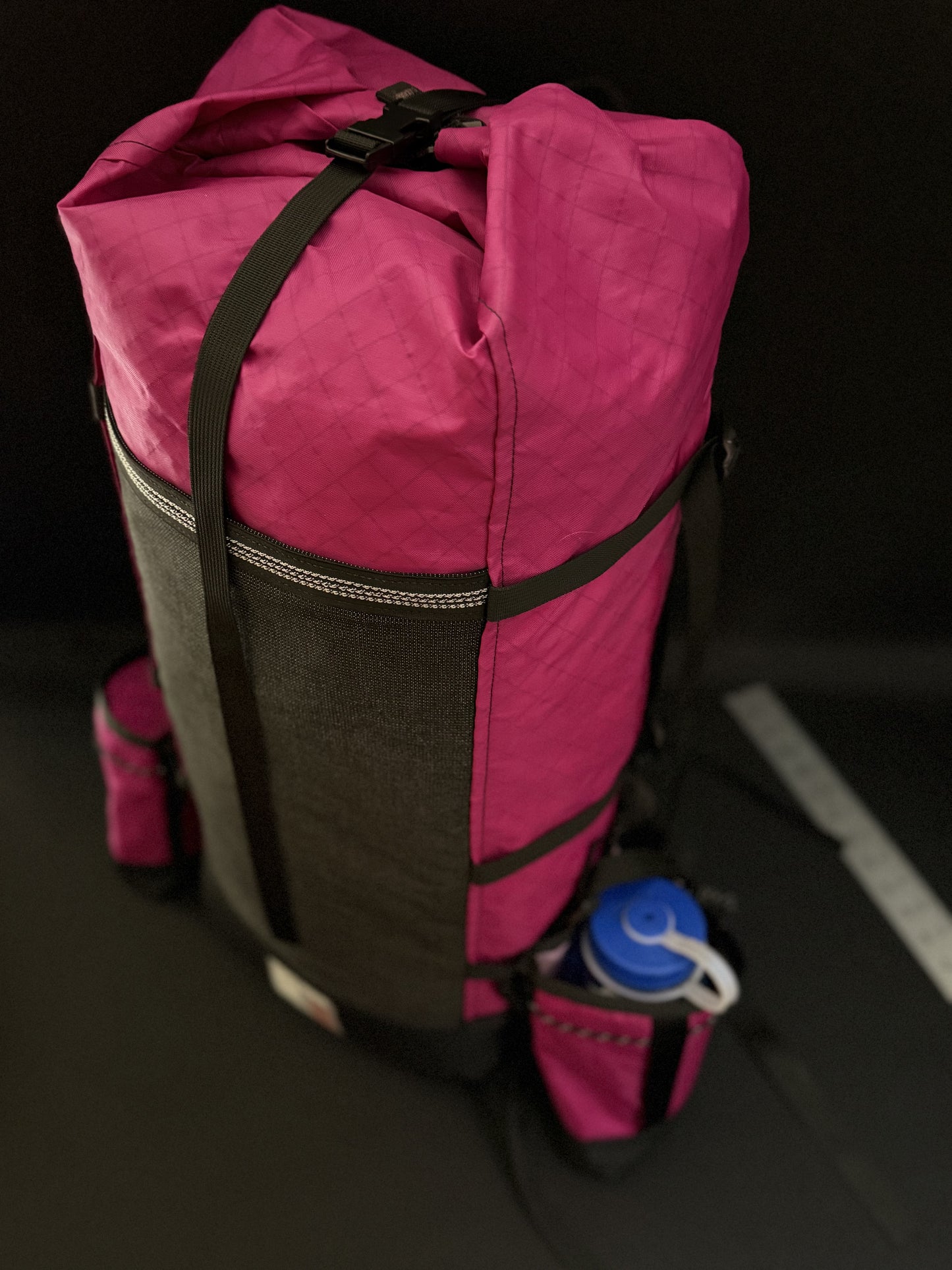 Custom Order 45 Liter Fuchsia Roll Top Bag