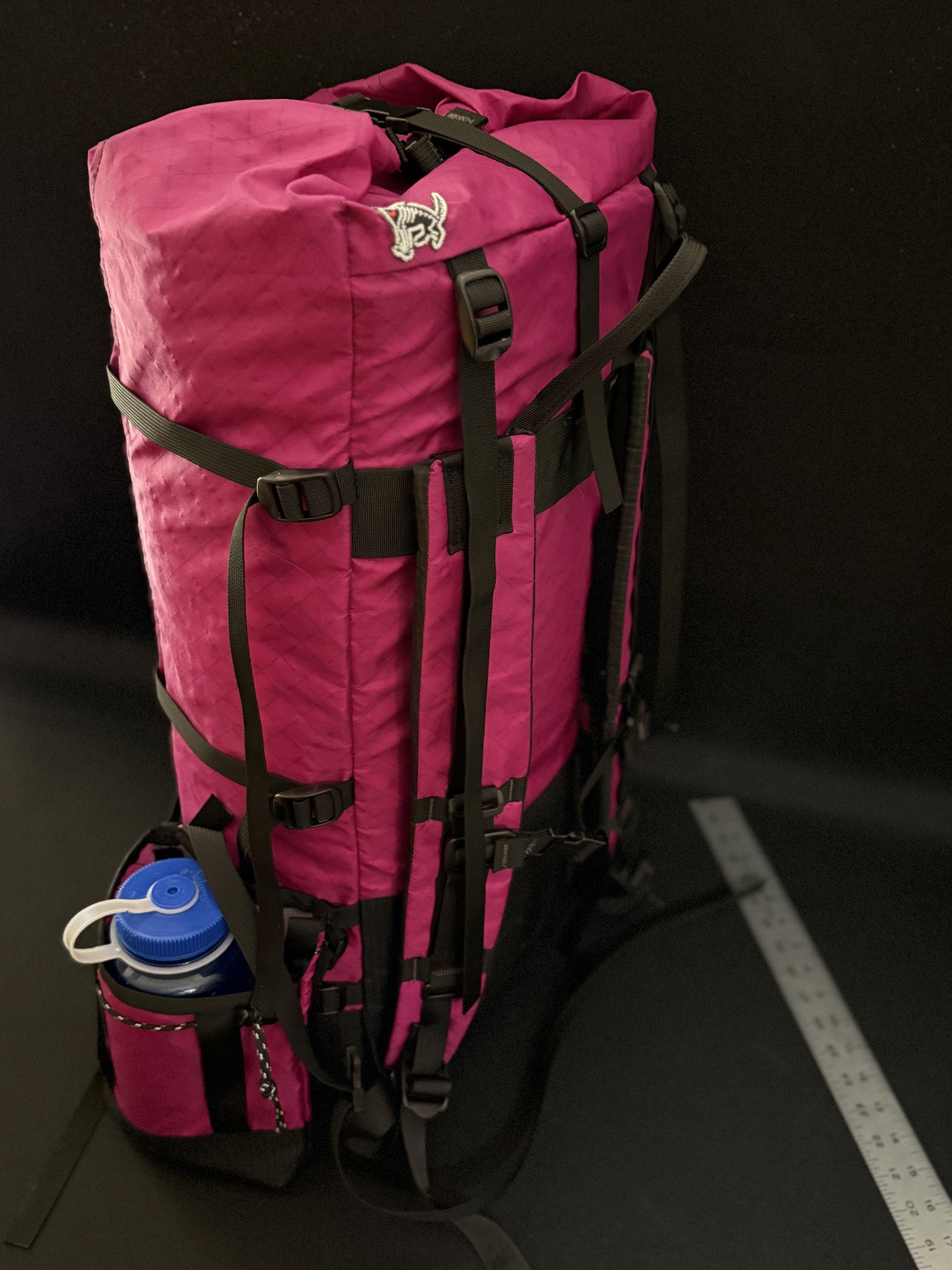 Custom Order 45 Liter Fuchsia Roll Top Bag